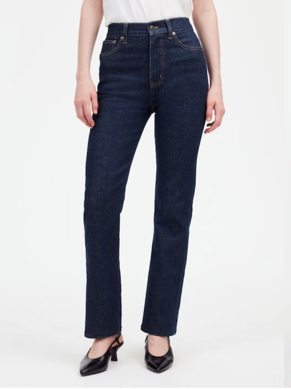 Madewell 90's Straight Jeans Size 27 Casual Comfy Cotton High-waist Stretch